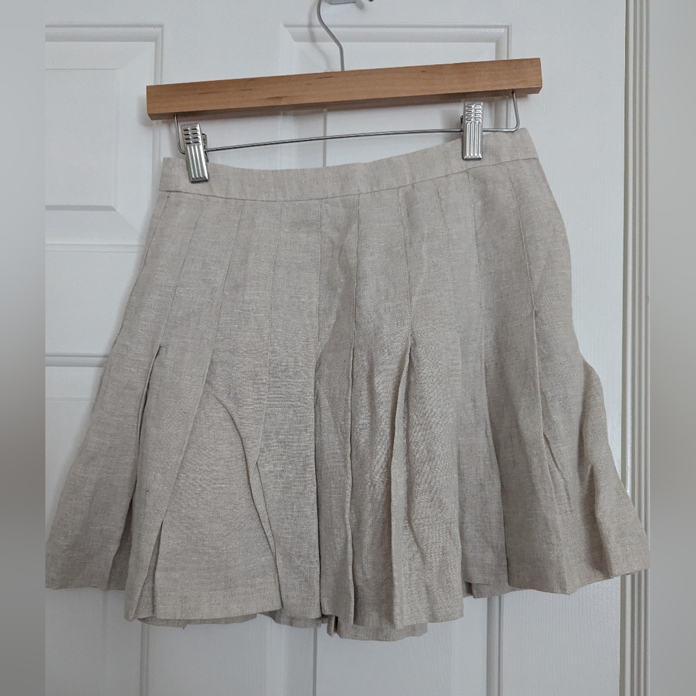 Aritzia Cream Midi Skirt